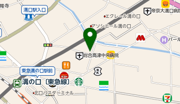 溝の口ココロのクリニックの地図画像