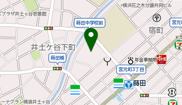 蒔田さとう皮フ科の地図画像
