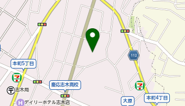 平沢眼科の地図画像
