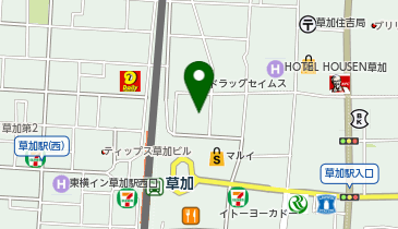 草加駅前内視鏡内科クリニックの地図画像