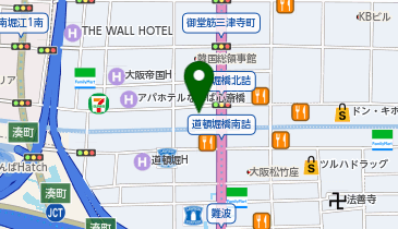 ブランクリニック 大阪なんば院の地図画像