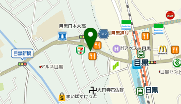 目黒静脈瘤外科心臓内科血圧クリニックの地図画像