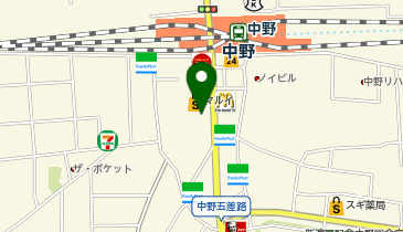 クリニックプラス中野の地図画像