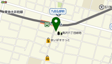 九品仏浅香耳鼻咽喉科の地図画像