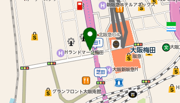 大阪梅田睡眠クリニックの地図画像