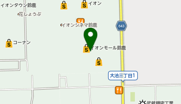 スターフィールドクリニック鈴鹿の地図画像