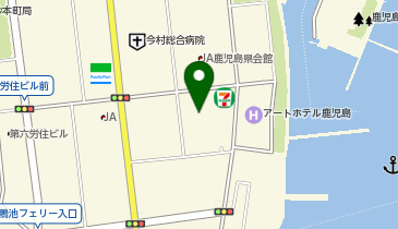 鴨池みなと皮ふ科の地図画像