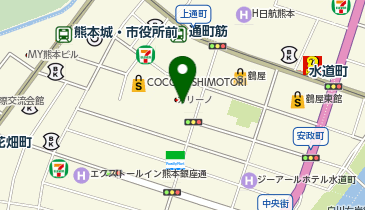 東京美容外科 熊本院の地図画像