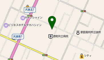 遠軽共立医院の地図画像