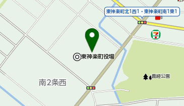 東神楽町国民健康保険診療所の地図画像