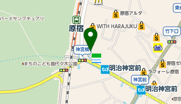 原宿駅前皮膚科の地図画像