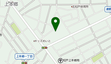 松戸上本郷整形外科の地図画像