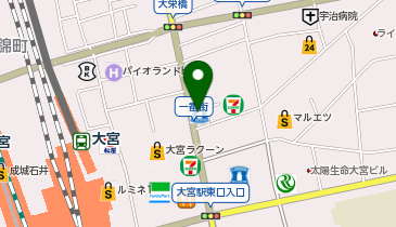 こもれびメンタルクリニック大宮の地図画像