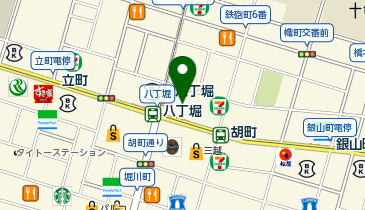 おしりおなかクリニック八丁堀の地図画像