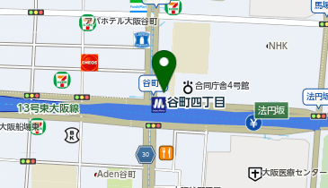 谷町中央ストレスケア・クリニックの地図画像