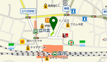クリニックプラス立川の地図画像