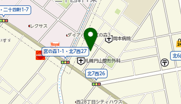 札幌円山整形外科クリニックの地図画像