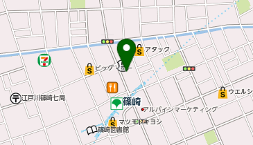 篠崎駅前にこにこクリニック・医科の地図画像