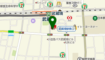 武蔵境かとう内科外科クリニックの地図画像