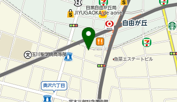 GPクリニック自由が丘の地図画像