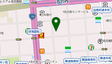 CLINICNo7名古屋伏見の地図画像