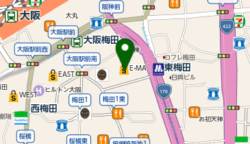 EXクリニック 大阪梅田院の地図画像