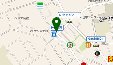 渋谷神山町診療所の地図画像