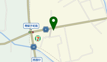 青梨子はぎわら医院の地図画像