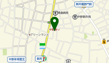 おうちの診療所 中野の地図画像