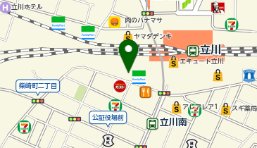 立川静脈瘤クリニックの地図画像