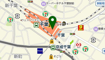MARU BY TOKYO BUSINESS CLINIC ペリエ千葉エキナカの地図画像