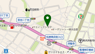 よこはますみれ皮ふ科の地図画像