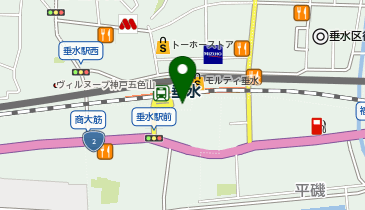 安真クリニック垂水の地図画像