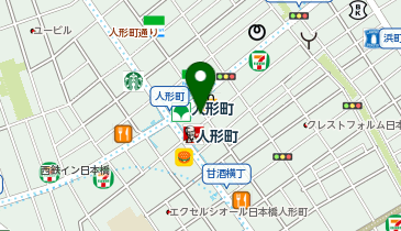 人形町駅前こころのクリニックの地図画像