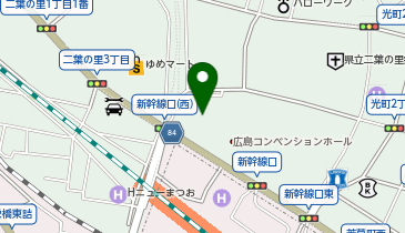 鼠径ヘルニア日帰り手術広島アルプスクリニックの地図画像