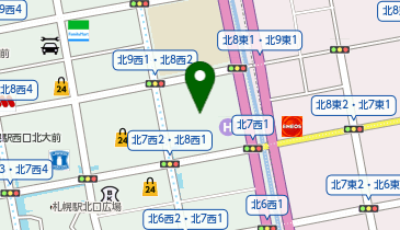 札幌駅前さくら形成外科の地図画像