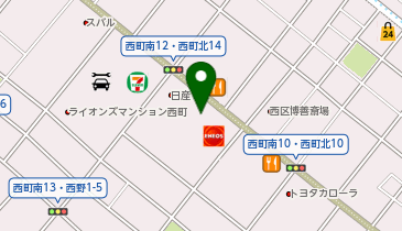 グッドライフクリニック西町南の地図画像