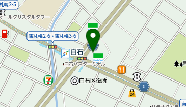 白石皮膚科クリニックの地図画像