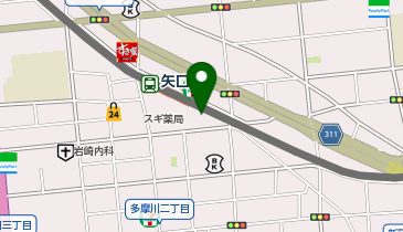 矢口メディカル内科・内視鏡クリニックの地図画像