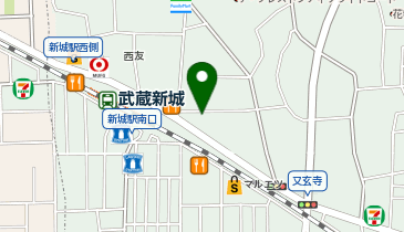 武蔵新城みんなの皮膚科と泌尿器科の地図画像