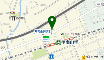 甲南山手まゆみ皮フ科の地図画像