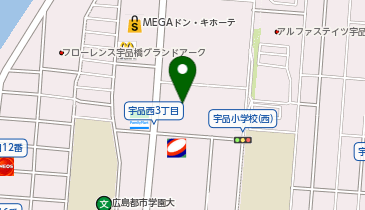 宇品おおくぼ内科クリニックの地図画像