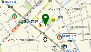 牧野皮膚科医院の地図画像