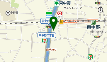 東中野糖尿病内科クリニックの地図画像