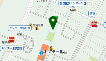 横浜センター北ほしクリニック 内視鏡内科・肛門外科の地図画像