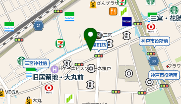 Okuno Clinic神戸 三宮の地図画像