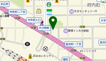 銀座美容クリニック 大分院の地図画像