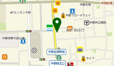 あゆみレディースクリニック中野の地図画像