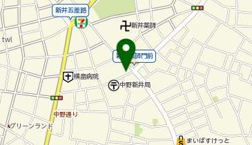 中野新井薬師参道クリニックの地図画像
