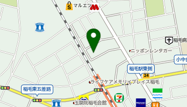 稲毛バースクリニックの地図画像